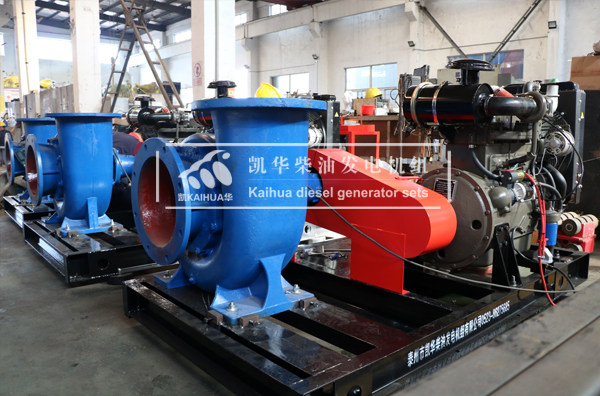 河北水利三台柴油機水泵機組成功出廠