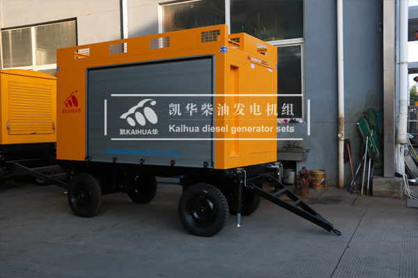 甘肅工程200KW移動式發（fā）電機組成功出廠