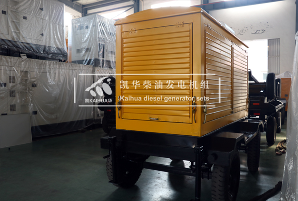 湖北工程100KW移動式柴（chái）油發電（diàn）機組成功出廠（chǎng）