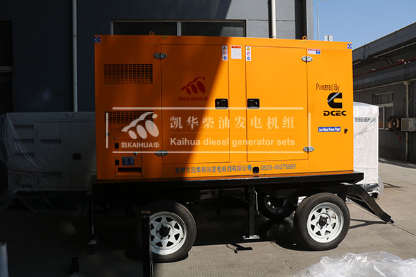 浙江建設一台100kw移動靜音發電機組成功出廠