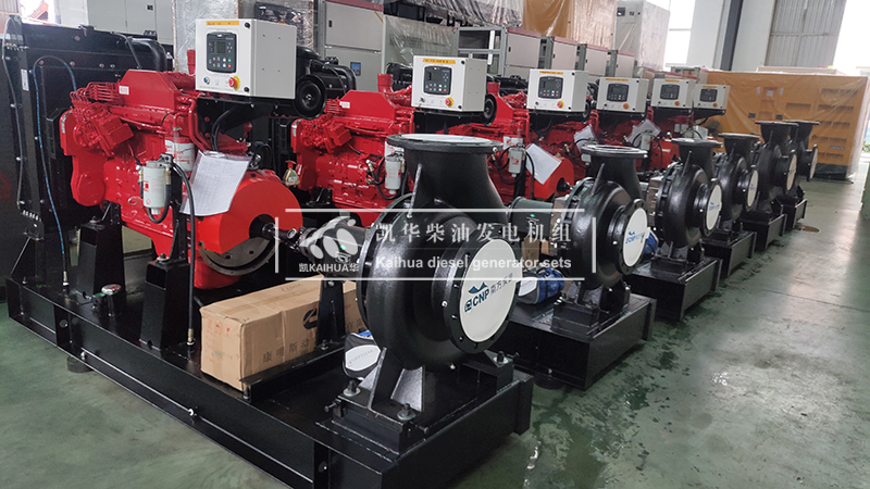 衡水市水利六台（tái）160kw柴油機水泵機組（zǔ）成功出廠