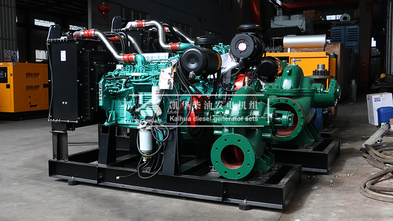 撫州市兩（liǎng）台柴油機水泵機（jī）組成功出廠