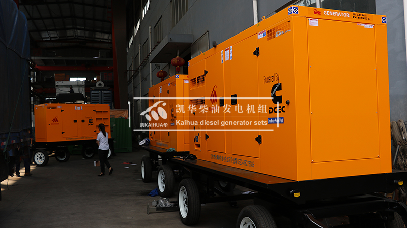 婁底市三台（tái）100kw移動靜（jìng）音發電機組成功出（chū）廠